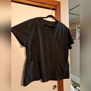 Lynx, 3x, black, super smooth, scrubs top, EUC